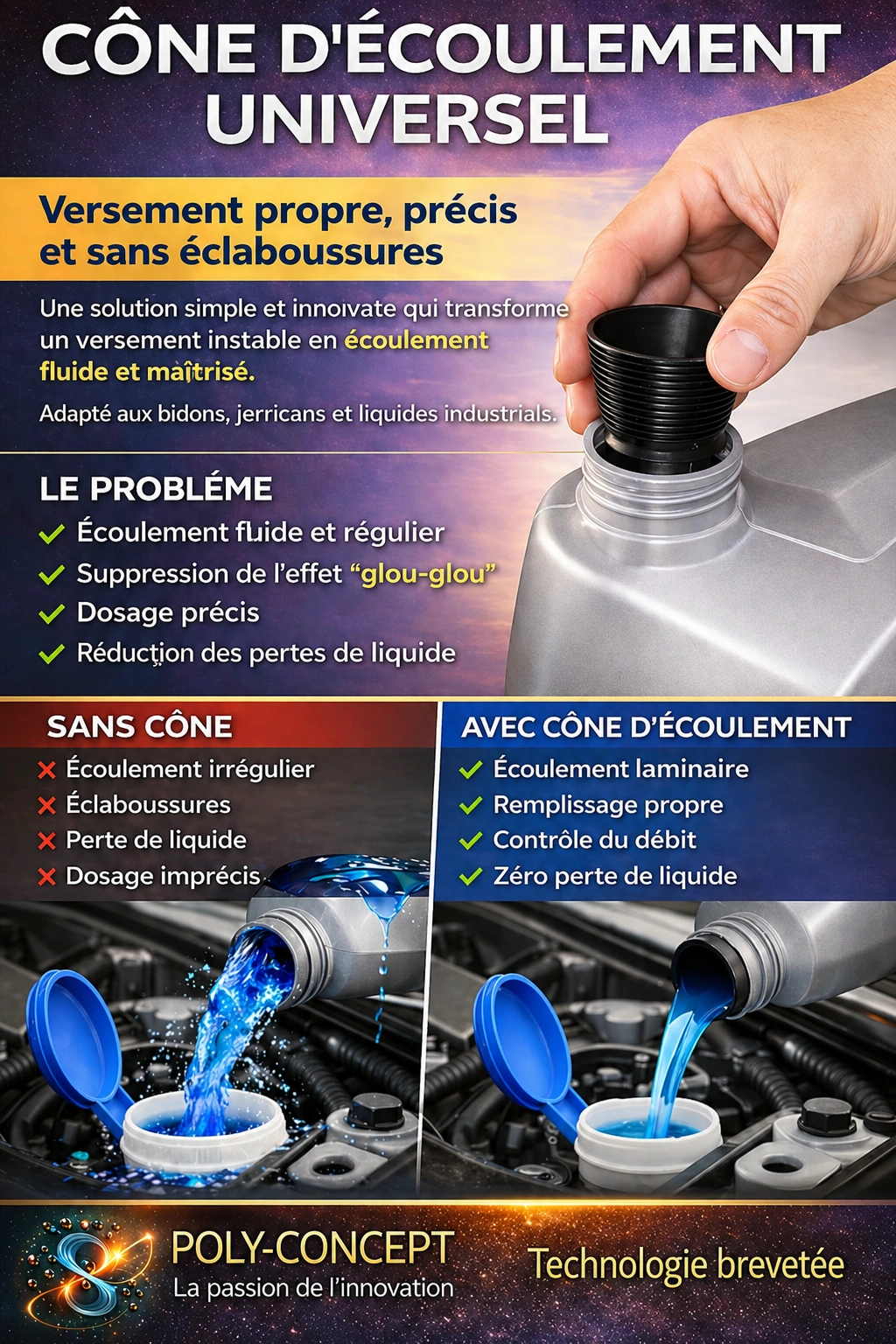 Cône d'Écoulement Universel